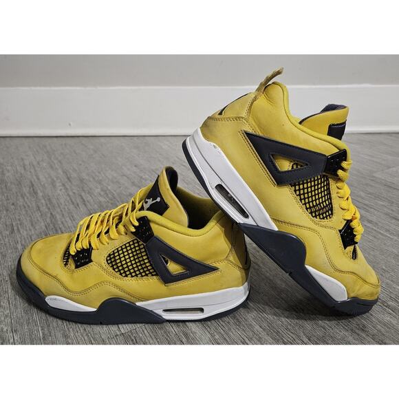 Jordan Air Jordan 4 Retro Lightning Yellow Black Men\'s Sneaker Low Top 8.5 main image 8